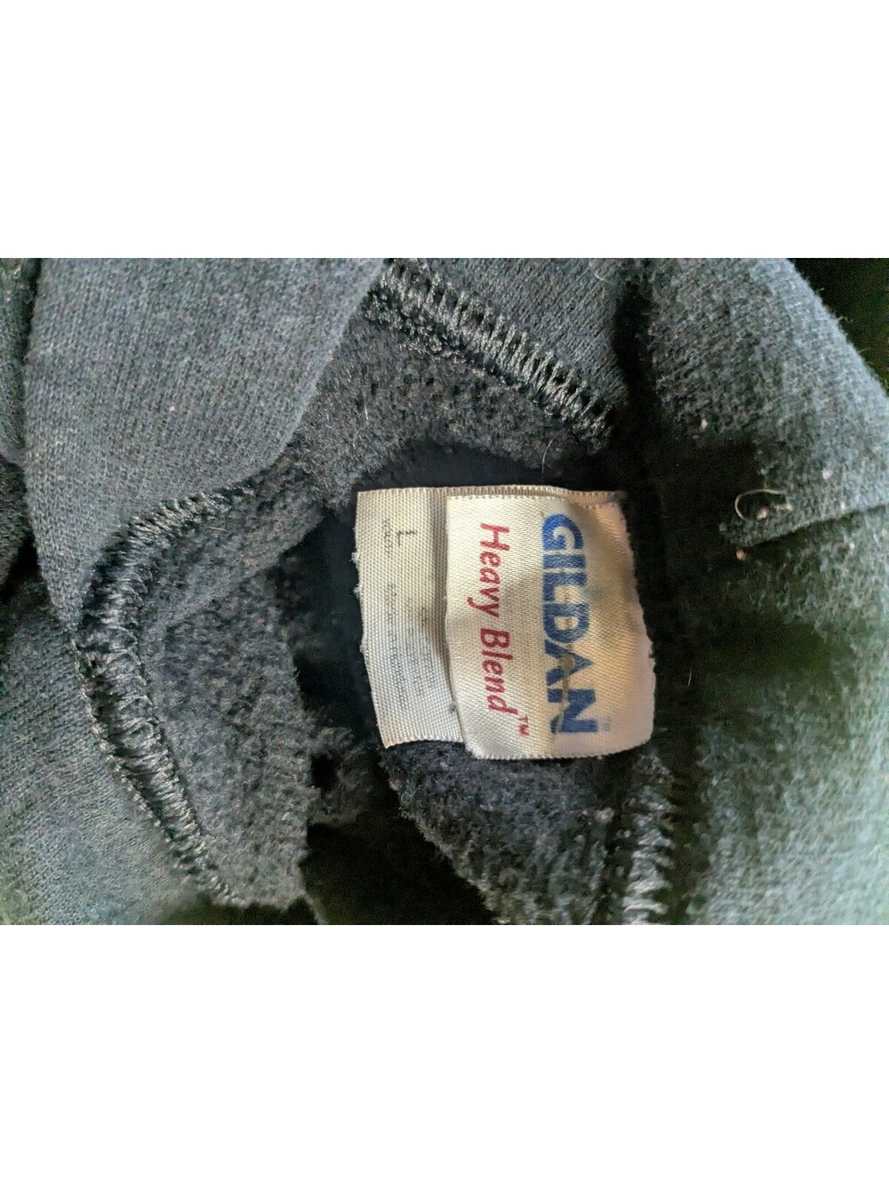 Gildan kids large black hooded sweatshirt - Picture 5 of 5